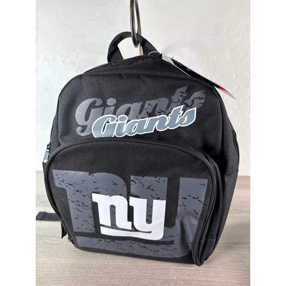 New York Giants NEW Black Licensed NFL Small Backpack Insulated Lunch bag‎